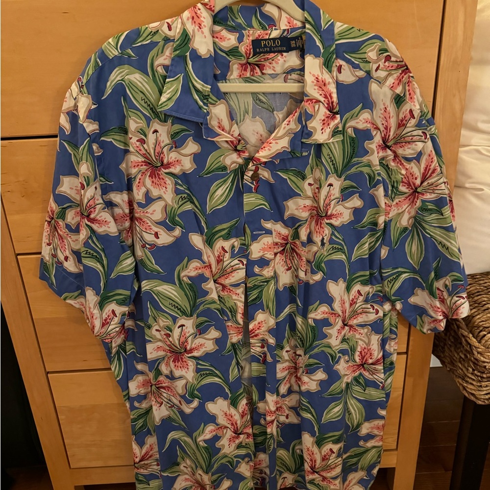 3XB Polo Button Down Hawaiian Shirt